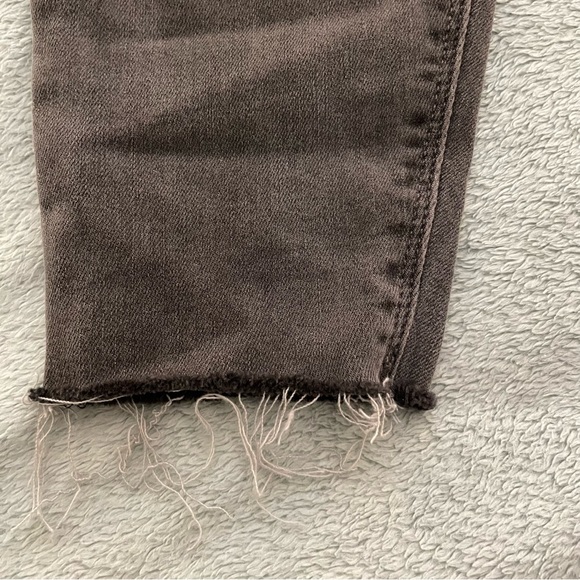 Spanx Jeans Vintage Grey Distressed Ankle Skinny Medium Pull On - Picture 4 of 12